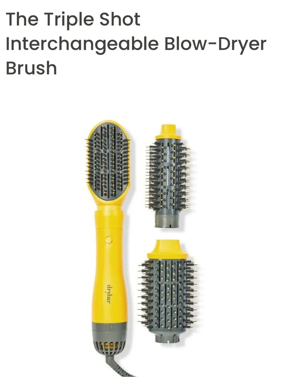 The Triple Shot Interchangeable Blow-Dryer Brush Set by drybar